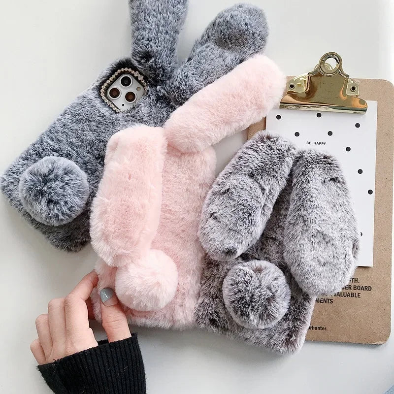 Cozy 3D Bunny Plush Phone Case™