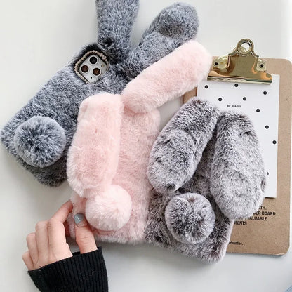 Cozy 3D Bunny Plush Phone Case™