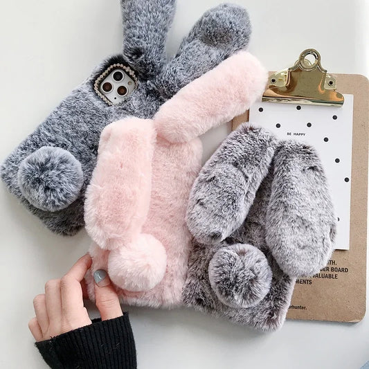 Cozy 3D Bunny Plush Phone Case™