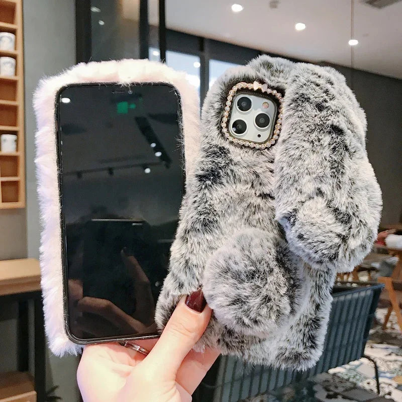 Cozy 3D Bunny Plush Phone Case™