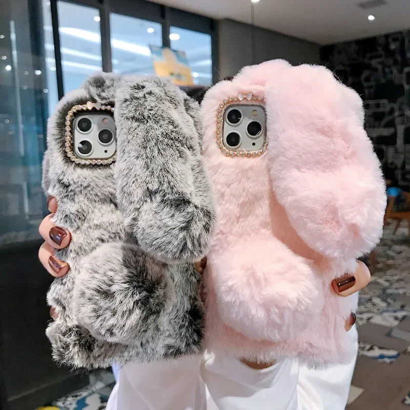 Cozy 3D Bunny Plush Phone Case™